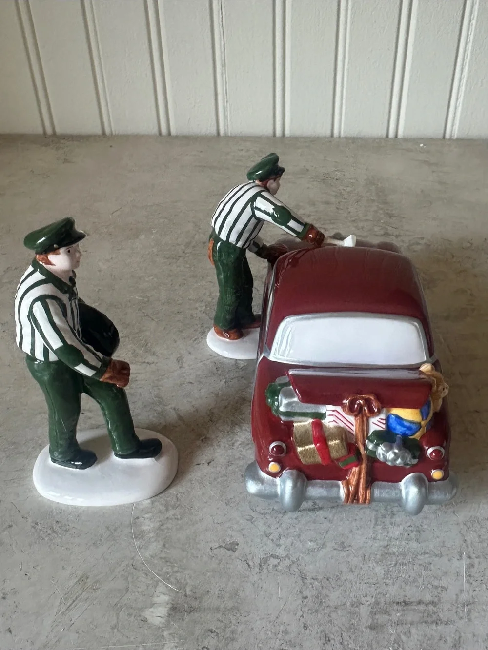 Dept 56 Service With A Smile NEW Set Of 2 Snow Village Accessory Vehicle #54865